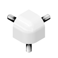 MODULAR SOLUTIONS ANGLE CONNECTOR<BR>32MM X 32MM JOINT FOR CONNECTING ROUND CORNER PROFILE 90DEG